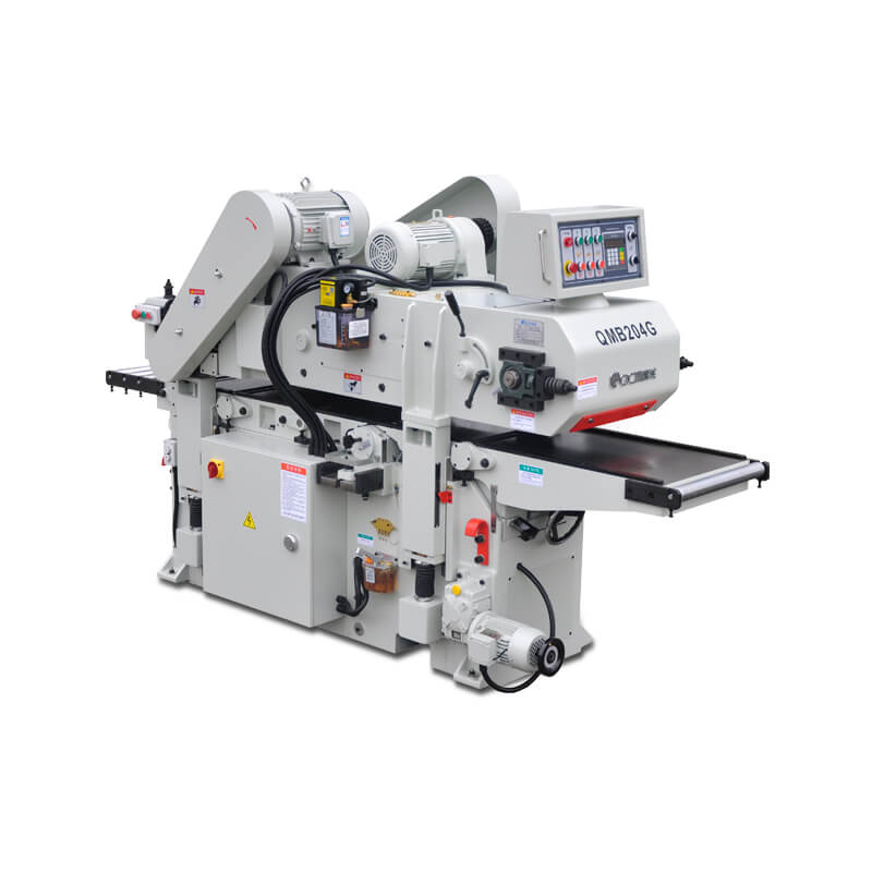 Double Side Planer with Spiral Cutter Helical Cutter QMB204G