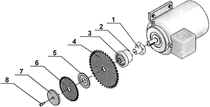 how to install saw blade of double end tenoner